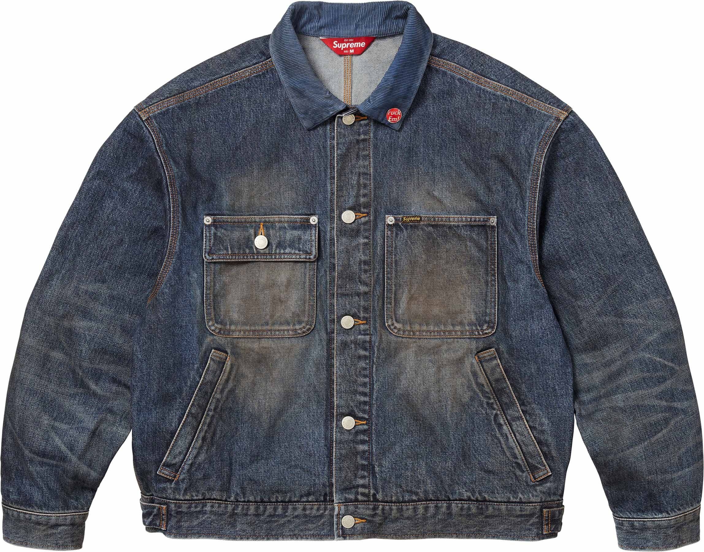 Distressed Selvedge Trucker Jacket view 12
